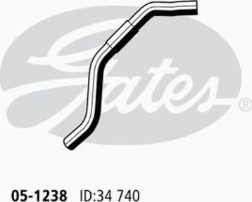 GATES 05-1238 - Шланг радиатора abcparts.ee