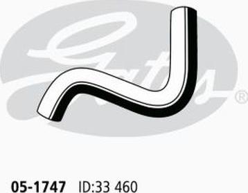 GATES 05-1747 - Шланг радиатора abcparts.ee