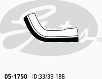 GATES 05-1750 - Шланг радиатора abcparts.ee
