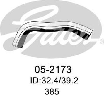 GATES 05-2173 - Шланг радиатора abcparts.ee