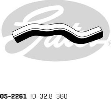 GATES 05-2261 - Шланг радиатора abcparts.ee