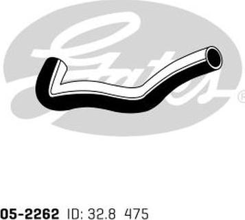GATES 05-2262 - Шланг радиатора abcparts.ee