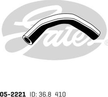 GATES 05-2221 - Шланг радиатора abcparts.ee