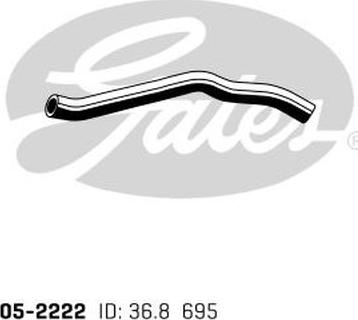 GATES 05-2222 - Шланг радиатора abcparts.ee