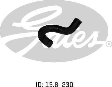 GATES 02-0433 - Шланг радиатора abcparts.ee