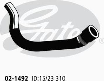 GATES 02-1492 - Шланг радиатора abcparts.ee
