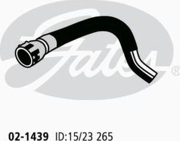 GATES 02-1439 - Шланг радиатора abcparts.ee