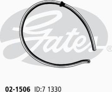 GATES 02-1506 - Шланг радиатора abcparts.ee