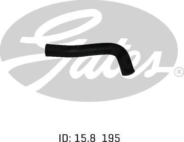 GATES 02-1081 - Шланг радиатора abcparts.ee