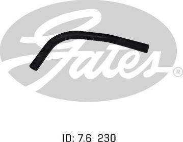 GATES 02-1076 - Шланг радиатора abcparts.ee