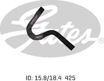 GATES 02-1152 - Шланг радиатора abcparts.ee