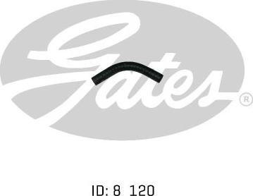 GATES 02-1170 - Шланг радиатора abcparts.ee