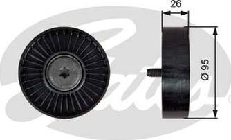 GATES 39247 - Ролик, поликлиновый ремень abcparts.ee