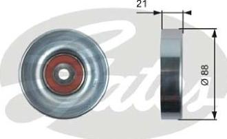 GATES 36395 - Ролик, поликлиновый ремень abcparts.ee