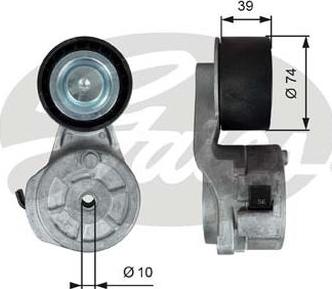GATES 38706 - Натяжитель, поликлиновый ремень abcparts.ee