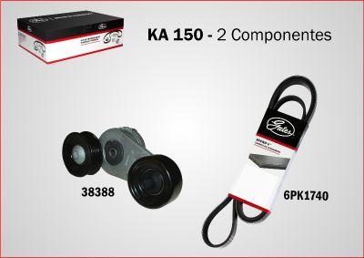 GATES KA150 - Поликлиновый ременный комплект abcparts.ee