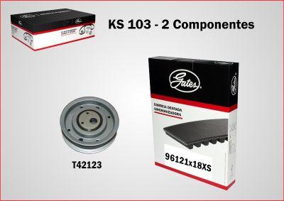GATES KS103 - Комплект зубчатого ремня ГРМ abcparts.ee