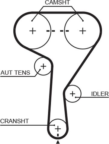 GATES T338 - Зубчатый ремень ГРМ abcparts.ee