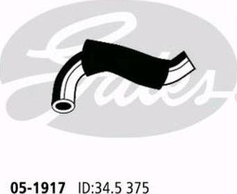 GATES 05-1917 - Шланг радиатора abcparts.ee