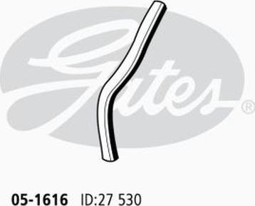 GATES 05-1616 - Шланг радиатора abcparts.ee