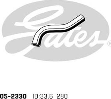 GATES 05-2330 - Шланг радиатора abcparts.ee