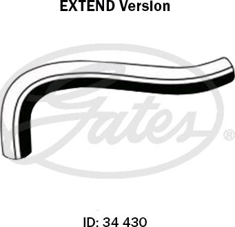 GATES 05-2217EX - Шланг радиатора abcparts.ee