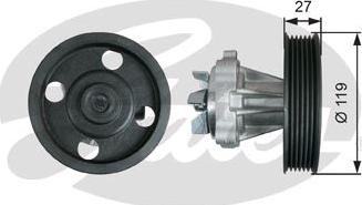 GATES GWP-0350 - Водяной насос abcparts.ee