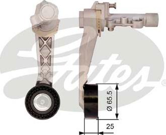 GATES T39127 - Натяжитель, поликлиновый ремень abcparts.ee
