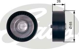 GATES T36414 - Ролик, поликлиновый ремень abcparts.ee