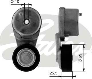 GATES T38471 - Натяжитель, поликлиновый ремень abcparts.ee