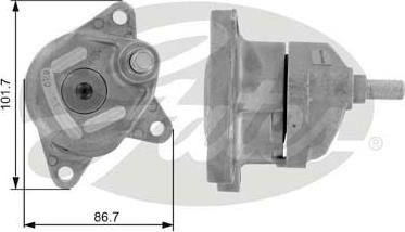 GATES T38211 - Натяжитель, поликлиновый ремень abcparts.ee