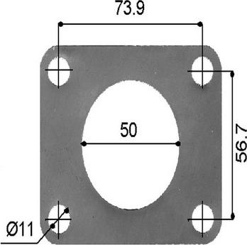 GCG Turbos Australia AATUR092 - Прокладка, впуск в турбину (компрессор) abcparts.ee