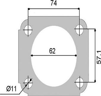 GCG Turbos Australia AATUR081 - Прокладка, впуск в турбину (компрессор) abcparts.ee