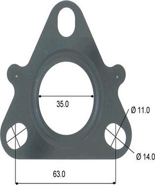 GCG Turbos Australia AATUR100 - Прокладка, впуск в турбину (компрессор) abcparts.ee
