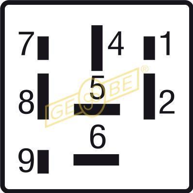 Gebe 9 8089 1 - Датчик, температура выхлопных газов abcparts.ee