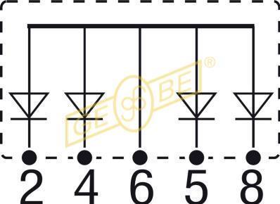 Gebe 9 7085 1 - Лямбда-зонд, датчик кислорода abcparts.ee