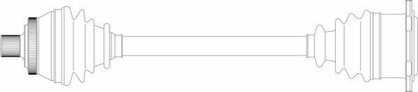 General Ricambi AU3336 - Приводной вал abcparts.ee