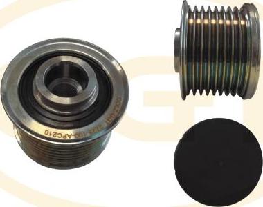 GGT ARL210 - Шкив генератора, муфта abcparts.ee