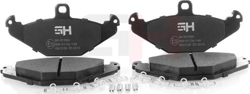 GH GH-413926 - Тормозные колодки, дисковые, комплект abcparts.ee