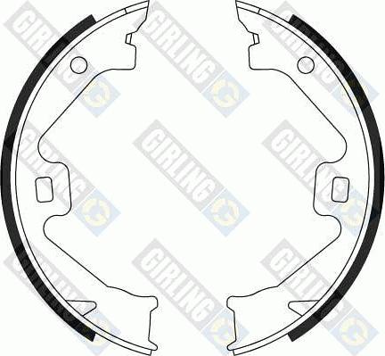 Girling 5184699 - Комплект тормозов, ручник, парковка abcparts.ee