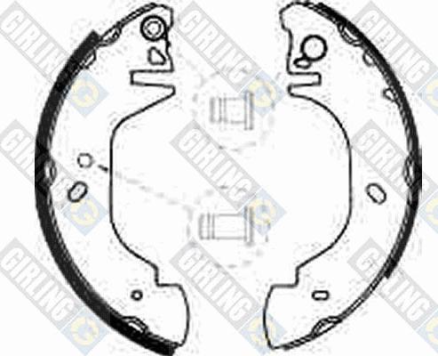 Girling 5185393 - Комплект тормозных колодок, барабанные abcparts.ee