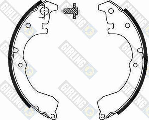 Girling 5182879 - Комплект тормозных колодок, барабанные abcparts.ee