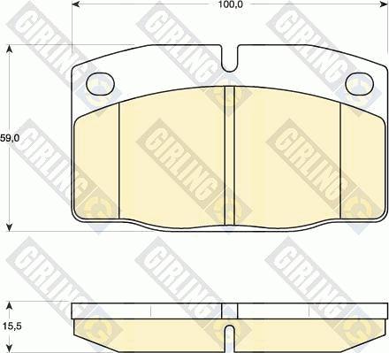 Girling 6410099 - Дисковый тормозной механизм, комплект abcparts.ee