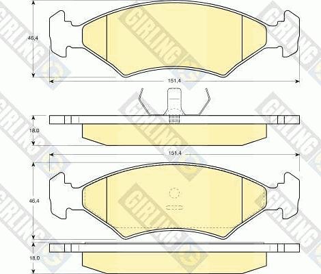 Girling 6410732 - Дисковый тормозной механизм, комплект abcparts.ee