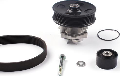 GK K980804F - Водяной насос + комплект ручейковых ремней abcparts.ee