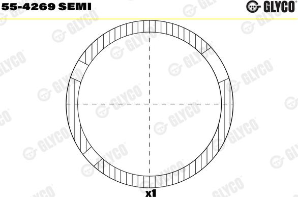 Glyco 55-4269 SEMI - Втулка подшипника, шатун abcparts.ee