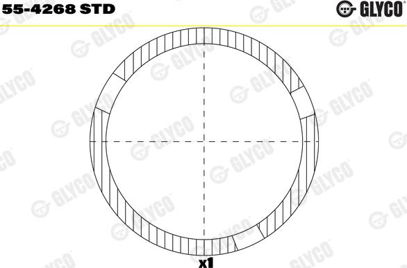 Glyco 55-4268 STD - Втулка подшипника, шатун abcparts.ee