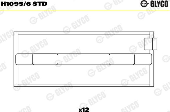 Glyco H1095/6 STD - Подшипник коленвала abcparts.ee