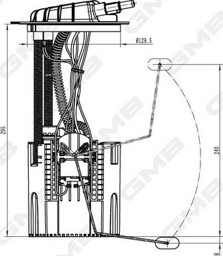 GMB GFPS-047A - Модуль топливного насоса abcparts.ee