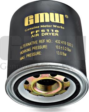 GMW FF5116P - Патрон осушителя воздуха, пневматическая система abcparts.ee